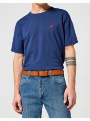 WRANGLER MĘSKI PASEK SKÓRZANY LEATHER BELT COGNAC 112358070 PREMIUM W0N7014672. Brązowe paski męskie Wrangler, bez wzorów, klasyczne. Za 129.99 zł.