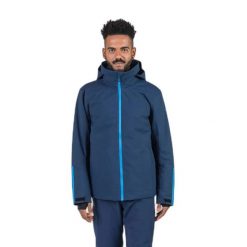 Kurtka narciarska Rossignol Strawpile. Niebieskie kurtki męskie Rossignol, s, bez wzorów, bez kaptura, narciarskie. Za 909.99 zł.