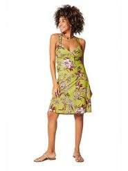 Aller Simplement Sukienka w kolorze jasnozielonym rozmiar: 34/36. Zielone sukienki damskie Aller Simplement, bez wzorów, z bawełny, klasyczne, bez kołnierzyka, bez ramiączek, mini. Za 87.81 zł.