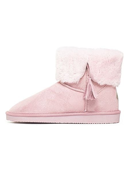 ISLAND BOOT Botki zimowe "Cinnamon" w kolorze jasnoróżowym rozmiar: 39. Różowe botki damskie Island Boot, na zimę, z materiału, bez obcasa, bez zapięcia. Za 130.99 zł.