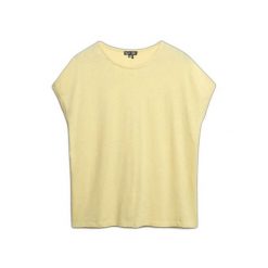 Damska koszulka o luźnym kroju Superdry Studios. Żółte t-shirty damskie Superdry., bez wzorów, bez kołnierzyka. Za 110.50 zł.