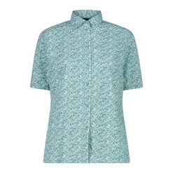 Koszula damska turystyczne CMP 33S5656. Niebieskie koszule damskie CMP, s, bez wzorów, sportowe, bez kołnierzyka, bez ramiączek. Za 276.00 zł.