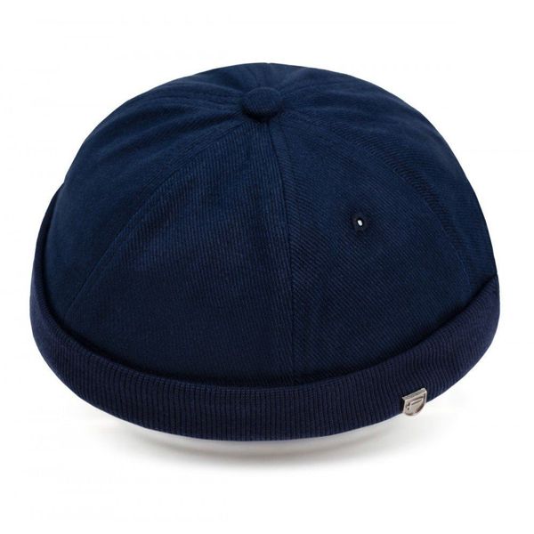 Letnia Czapka - Leonka (Dokerka) - Pako Jeans - Granatowa. Niebieskie czapki męskie Pako Jeans, na lato, bez wzorów, z bawełny. Za 49.99 zł.
