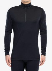 Bluza termoaktywna Super.natural Arctic230 Zip 1/4. Czarne bluzy bez kaptura męskie Super.natural, m, z materiału. Za 493.89 zł.