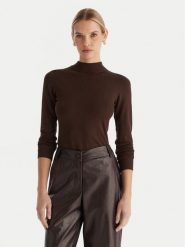 ACCESS FASHION Golf 54-8074 Brązowy Slim Fit. Brązowe golfy damskie ACCESS FASHION, l, bez wzorów, z wiskozy, bez ramiączek. Za 379.99 zł.