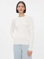 Gant Sweter 4800100 Biały Slim Fit. Białe swetry klasyczne damskie Gant, s, z bawełny, bez kołnierzyka. Za 479.99 zł.