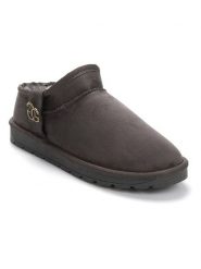 ISLAND BOOT Botki zimowe "Idila" w kolorze ciemnoszarym rozmiar: 36. Szare botki damskie Island Boot, na zimę, bez obcasa, bez zapięcia. Za 130.99 zł.