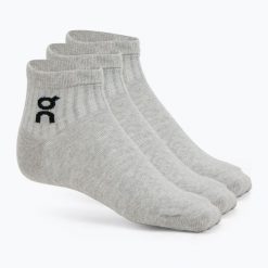 Skarpety On Logo Sock Mid 3. Szare skarpetki męskie On, bez wzorów, z bawełny. Za 89.99 zł.