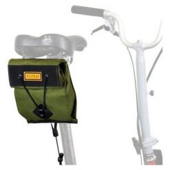 Torba rowerowa City Saddle Bag Small Olive RESTRAP. Zielone torebki klasyczne damskie RESTRAP, bez wzorów, bez dodatków. W wyprzedaży za 240.40 zł.