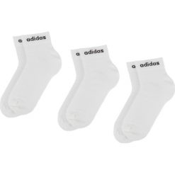 Skarpety ADIDAS CF3386 43-46. Białe skarpetki męskie Adidas, bez wzorów, z bawełny. Za 29.99 zł.