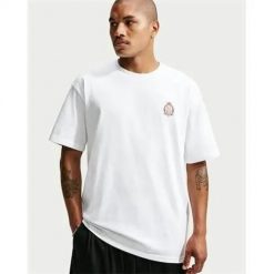 Koszulka sportowa męska Nike IV5206100WHITE. Białe t-shirty sportowe męskie Nike, l, z materiału, bez ramiączek, na fitness i siłownię. Za 266.00 zł.