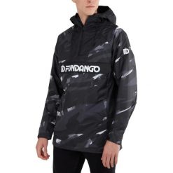 Płaszcz przeciwdeszczowy męski Fundango Salmo Logo. Czarne płaszcze męskie Fundango, m, bez wzorów, sportowe. Za 459.90 zł.
