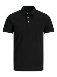 Jack & Jones Koszulka polo "Paulos" w kolorze czarnym rozmiar: L. Czarne koszulki polo męskie Jack & Jones, l, bez wzorów, z bawełny, bez ramiączek. Za 92.21 zł.
