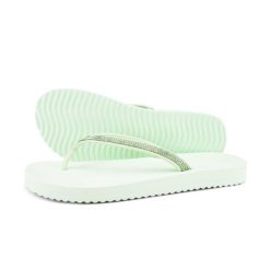 Japonki basenowe damskie Flip Flop. Zielone klapki damskie Flip Flop, bez wzorów, bez obcasa. Za 103.00 zł.