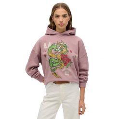 Bluza damska z kapturem Superdry Neo Trad Tattoo. Fioletowe bluzy sportowe damskie Superdry. W wyprzedaży za 318.50 zł.