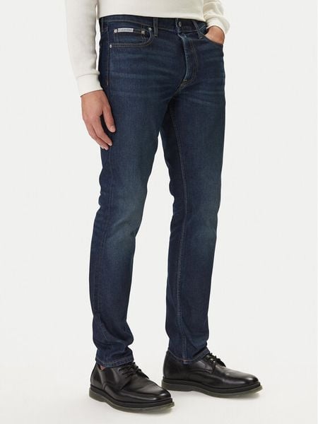 Calvin Klein Jeans Jeansy LV04RD740G Granatowy Slim Fit. Niebieskie jeansy męskie Calvin Klein Jeans. Za 409.99 zł.
