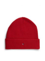 Tommy Hilfiger Czapka z domieszką kaszmiru Mężczyźni Bawełna czerwony, ONE SIZE. Czerwone czapki męskie Tommy Hilfiger, bez wzorów, z bawełny, biznesowe. Za 189.95 zł.