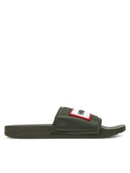 Hunter Klapki M-865993 Khaki. Brązowe klapki i japonki męskie Hunter, z materiału. Za 99.99 zł.