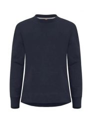 Clique Miami PRO Roundneck Women bluza z bawełny i poliestru z recyclingu. Niebieskie bluzy bez kaptura damskie CLIQUE, s, z bawełny. Za 183.24 zł.