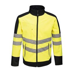 Kurtka Softshellowa Unisex Dla Dorosłych HiVis Odblaskowy Materiał. Niebieskie kurtki damskie Regatta, xl, bez wzorów, z materiału, sportowe, bez kaptura. Za 246.99 zł.