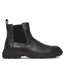 Sztyblety Tommy Hilfiger. Czarne sztyblety męskie Tommy Hilfiger, bez zapięcia. Za 699.99 zł.