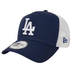 Czapka Trucker New Era MLB Los Angeles Dodgers. Białe czapki z daszkiem damskie New Era, bez wzorów, z bawełny. Za 119.99 zł.