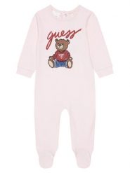 Guess Śpiochy H5YW11 KA6W4 Różowy. Czerwone body niemowlęce Guess, z bawełny, bez ramiączek. Za 109.99 zł.