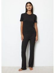 Marc O´Polo Koszulka w kolorze czarnym rozmiar: L. Czarne bluzki damskie l, bez wzorów, z bawełny, bez kołnierzyka, bez ramiączek. Za 88.43 zł.