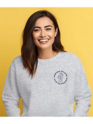 WOOOP Bluza "Everything will be ok" w kolorze szarym rozmiar: XL. Szare bluzy bez kaptura damskie Wooop, xl, z bawełny. Za 112.83 zł.