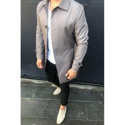 Kurtka męska LENARD GREY. Szare kurtki męskie Kurtka męska LENARD GREY, na jesień, l, bez wzorów, bez kaptura. W wyprzedaży za 179.00 zł.