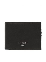Emporio Armani Portfel Y4R165 Y138E 81072 Czarny. Czarne portfele męskie Emporio Armani, bez wzorów, ze skóry. Za 459.99 zł.