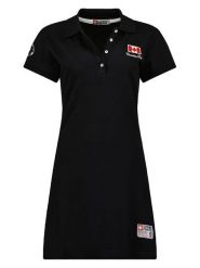 Canadian Peak Sukienka polo "Katcheak" w kolorze czarnym rozmiar: M. Czarne sukienki damskie Canadian Peak, m, bez wzorów, z bawełny, bez kołnierzyka, bez ramiączek, midi. Za 109.52 zł.