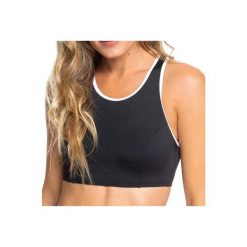 Biustonosz sportowy damski Roxy Fitness Solid Crop Top. Czarne biustonosze sportowe damskie Roxy, xs, bez wzorów, z lycry, bez ramiączek. Za 123.00 zł.