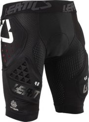 Spodenki z ochraniaczem LEATT Impact Shorts 3DF 4.0. Czarne szorty męskie LEATT, bez wzorów, z materiału. Za 599.00 zł.