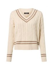 Lauren Ralph Lauren Sweter damski Kobiety Bawełna biały jednolity, XS. Białe swetry klasyczne damskie Lauren Ralph Lauren, xs, z bawełny, bez kołnierzyka. Za 839.95 zł.