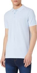 MĘSKI T-SHIRT WRANGLER SS REFINED POLO CERULEAN BLUE W7MDK5XVT 112131917. Niebieskie koszulki polo męskie Wrangler, m, bez wzorów, bez ramiączek. Za 99.99 zł.