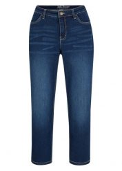 "Dżinsy 7/8 ""komfort-stretch""". Niebieskie jeansy damskie bonprix. Za 107.99 zł.