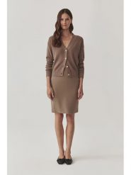 TATUUM Spódnica w kolorze beżowym rozmiar: 38. Brązowe spódniczki damskie Tatuum, bez wzorów, midi. Za 100.52 zł.