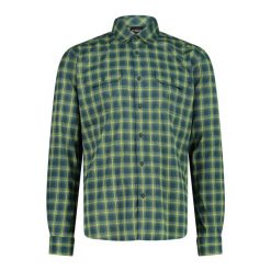 Koszula męska CMP 35S5737. Zielone koszule męskie CMP, m, bez wzorów, ze skóry, bez kołnierzyka, bez ramiączek. Za 244.00 zł.