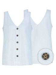 Eight2Nine Top w kolorze błękitnym rozmiar: S. Niebieskie topy damskie Eight2Nine, s, bez wzorów, bez kołnierzyka. Za 87.61 zł.