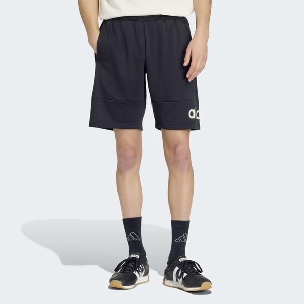Spodenki fitness męskie ADIDAS. Czarne szorty męskie Adidas, bez wzorów, z bawełny. Za 119.99 zł.