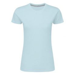 Idealna Koszulka Damska. Niebieskie bluzki damskie SG, m, bez wzorów, sportowe, bez kołnierzyka, bez ramiączek. Za 34.99 zł.