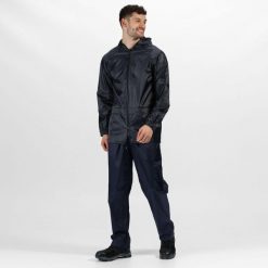 Kurtka Outdoor Męska Classics Stormbreak Wodoodporna. Niebieskie kurtki męskie Regatta, m, bez wzorów, z materiału, z kapturem. Za 150.99 zł.