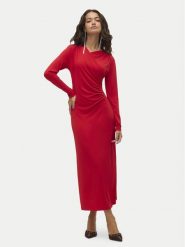 Vero Moda Sukienka koktajlowa Rasmine 10317033 Czerwony Slim Fit. Czerwone sukienki damskie Vero Moda, m, bez wzorów, z syntetyku, wizytowe, bez kołnierzyka, bez ramiączek. Za 109.99 zł.