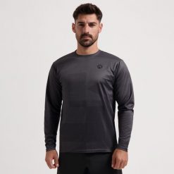 Koszulka rowerowa męska MTB Rogelli Advntr Core z długim rękawem. Szare t-shirty sportowe męskie Rogelli, m, bez ramiączek, rowerowe. Za 190.00 zł.