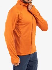 Bluza polarowa męska Inov-8 VentureLite Mid Hoodie FZ. Brązowe bluzy z kapturem męskie Inov-8, m, z polaru. Za 263.99 zł.