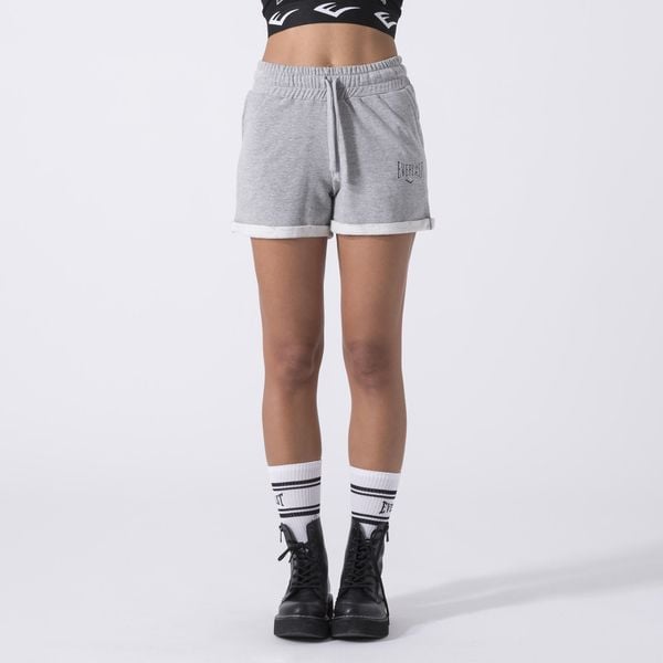 Ikoniczne Szorty Z Niezmieklej Bawelny Siwy Melanz Bawelna, Poliester. Szare szorty damskie Everlast, bez wzorów, z bawełny. Za 146.90 zł.