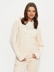 Guess Bluza V4RQ25 KBXI2 Écru Regular Fit. Bluzy bez kaptura damskie Guess, s, z syntetyku. Za 209.99 zł.