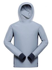 Alpine Pro Bluza polarowa "Fez" w kolorze błękitnym rozmiar: L. Niebieskie bluzy sportowe męskie Alpine Pro, bez wzorów, z materiału, sportowe, bez kołnierzyka, bez ramiączek. Za 225.45 zł.
