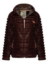 Geographical Norway Kurtka polarowa "Trebelle" w kolorze ciemnobrązowym rozmiar: M. Brązowe kurtki damskie Geographical Norway, m, bez wzorów, z polaru, bez kaptura. Za 157.35 zł.